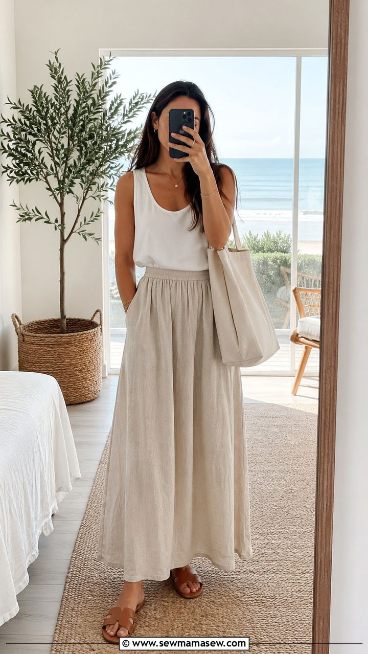 Lace Maxi Skirt With Lightweight Knit - 30 spring maxi skirt outfit ideas