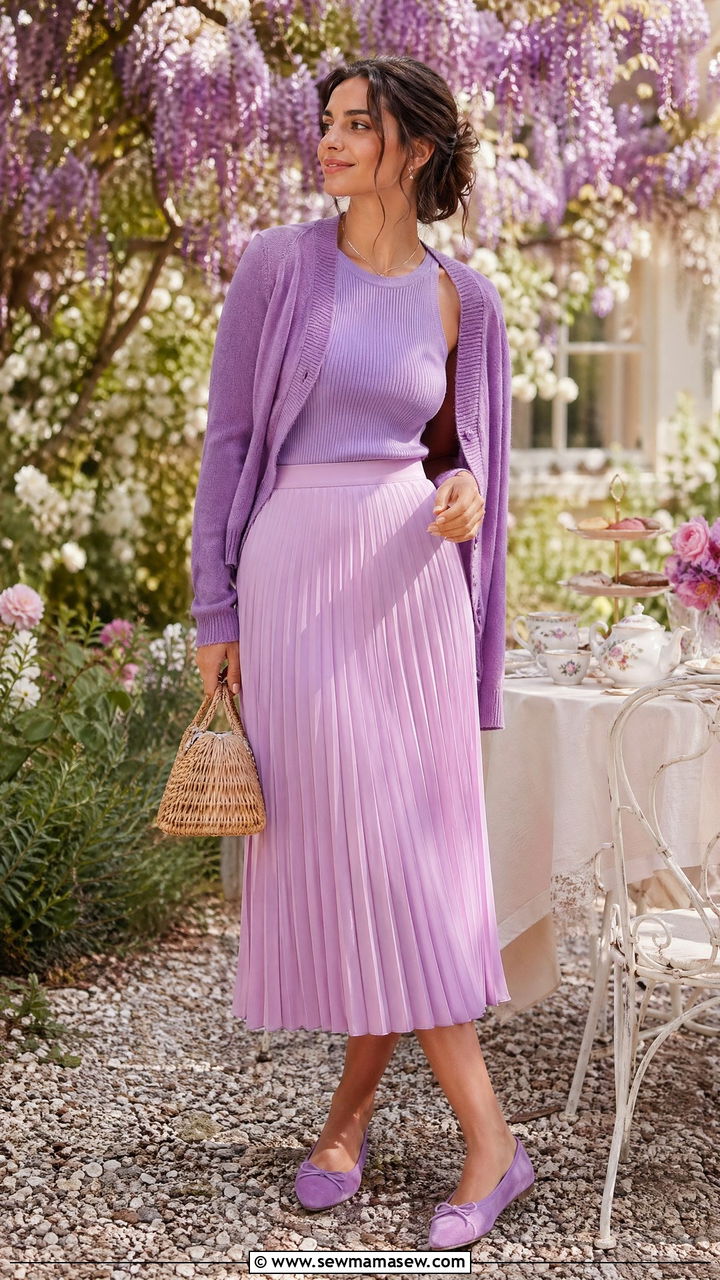 Lavender And Lilac Soft Purple Tonal Outfit - 35 Tonal outfit ideas