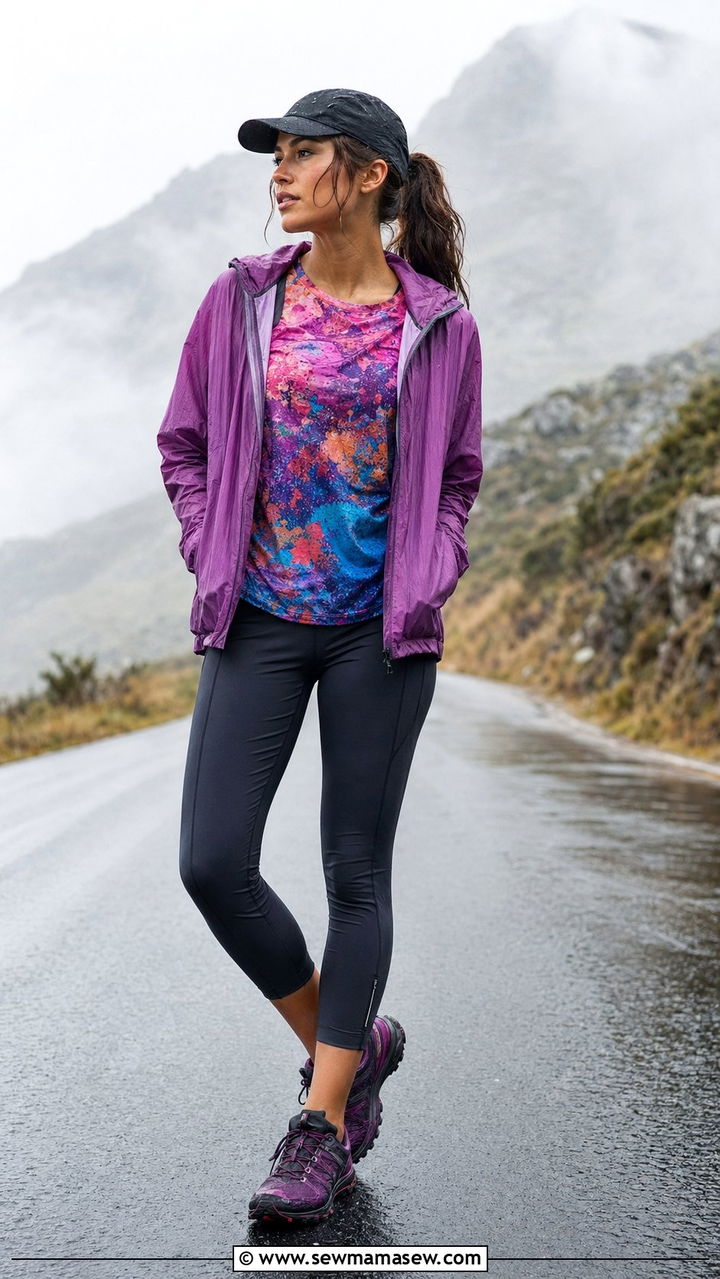 Lightweight packable jacket running outfit - 35 Running outfit ideas for women