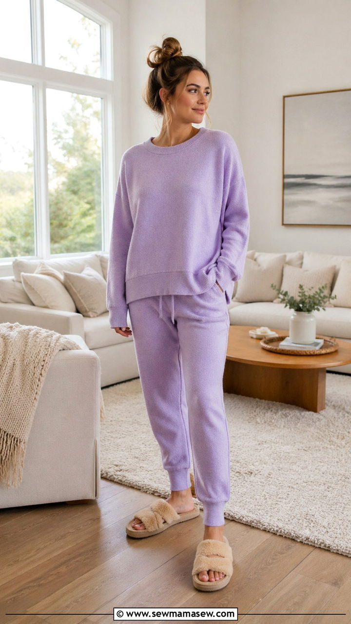Lilac Lounge Set Outfit - 40 All lilac outfit ideas