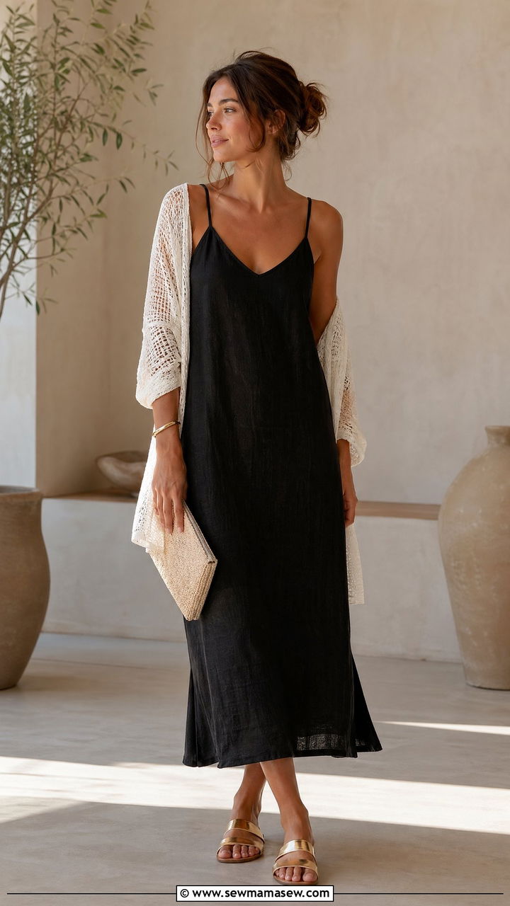 Linen Slip Dress Summer - 35 Summer linen outfits
