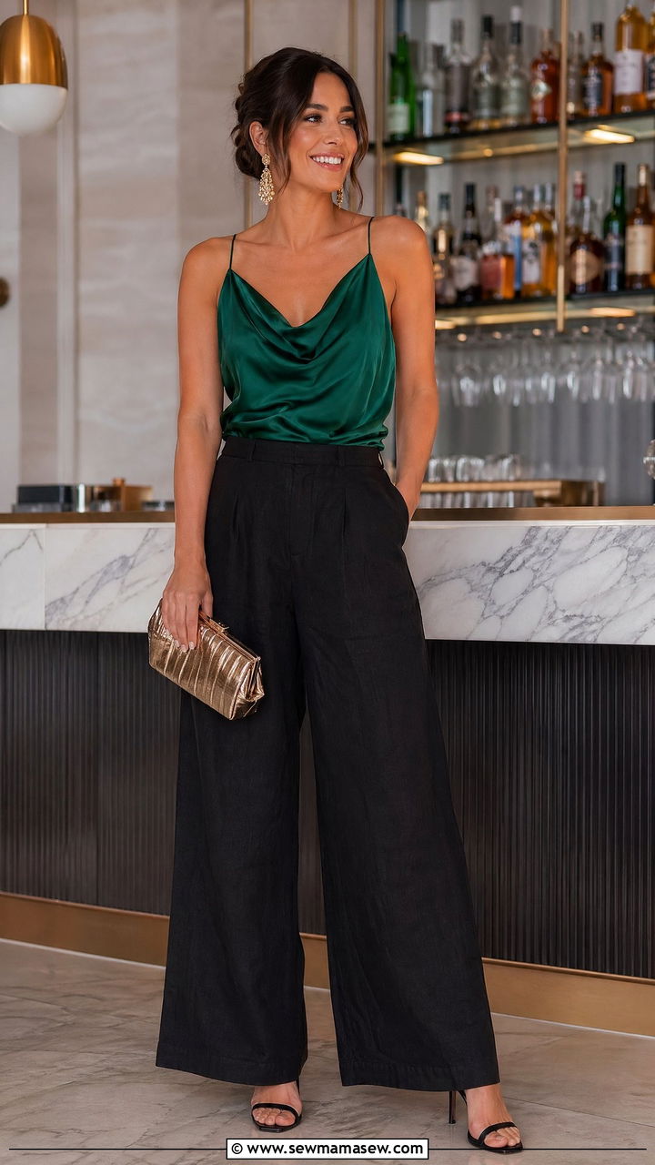Linen pants evening outfit summer - 35 Summer outfits with linen pants