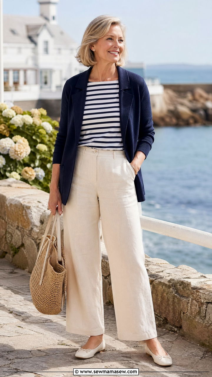 Linen pants for women over 50 summer outfit - 35 Summer outfits with linen pants