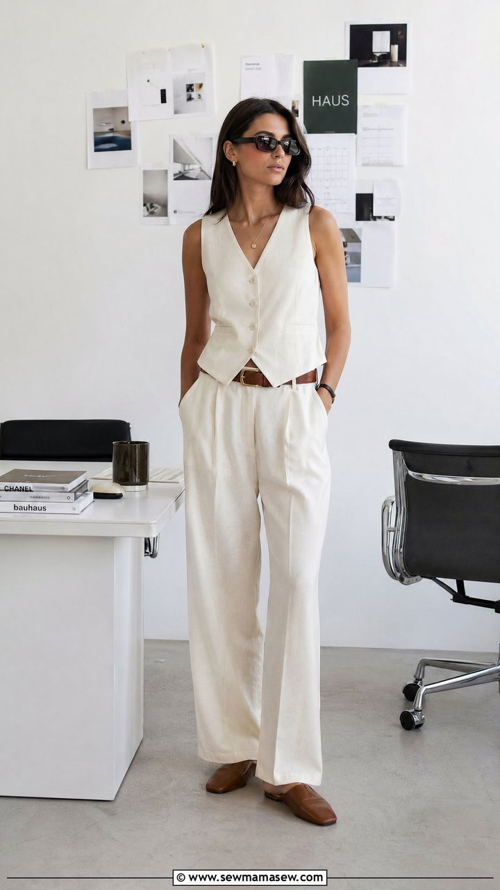 Linen vest and matching trousers - 35 Summer closet must haves