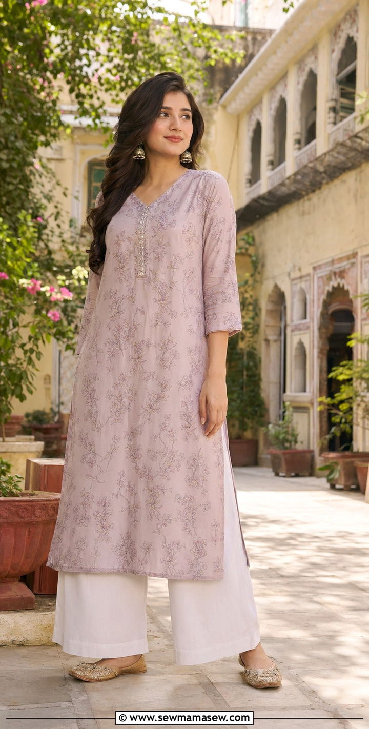 Long Cotton Kurti With Palazzo Pants - 35 palazzo pants outfit ideas for women