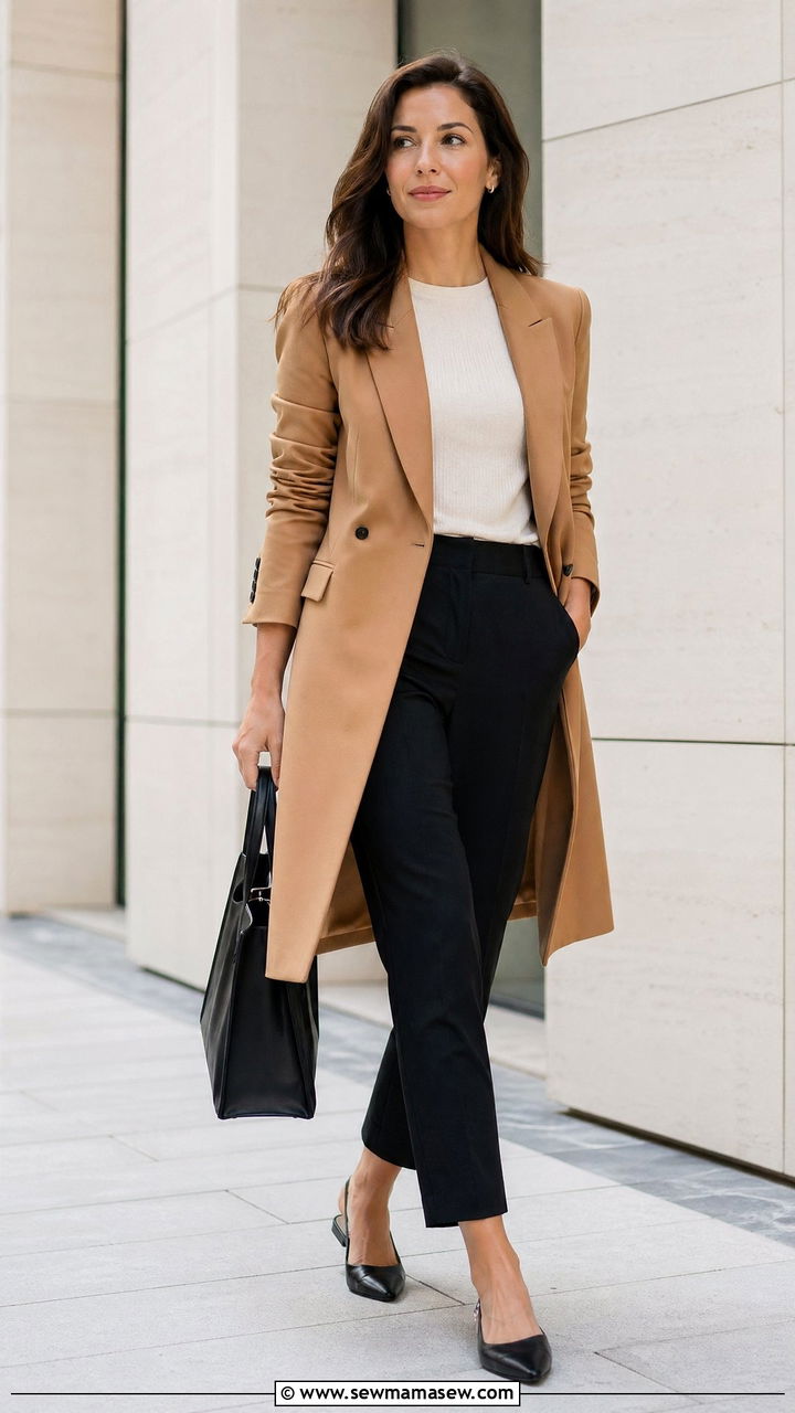 Longline Blazer With Cropped Ankle Trousers - 35 Court reporter outfit ideas