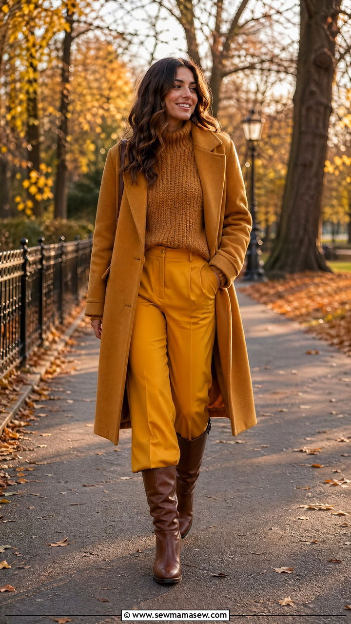 Marigold And Ochre Golden Tonal Outfit - 35 Tonal outfit ideas