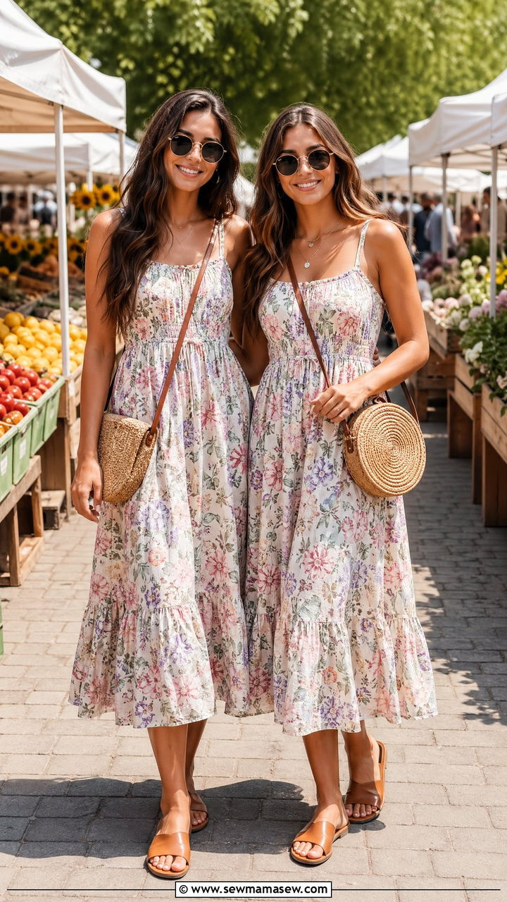 Matching Floral Sundresses For Sisters Summer - 35 Summer matching outfits for sisters
