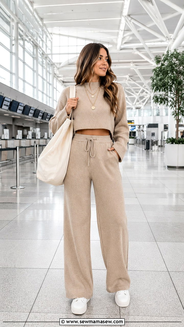 Matching Knit Co Ord Set Outfit - 30 sporty chic outfits 2026