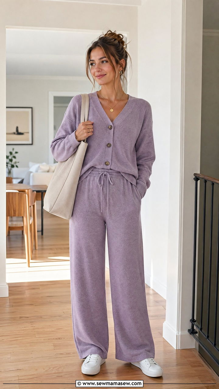 Matching Knit Lounge Set For Spring - 35 spring outfits for young adults
