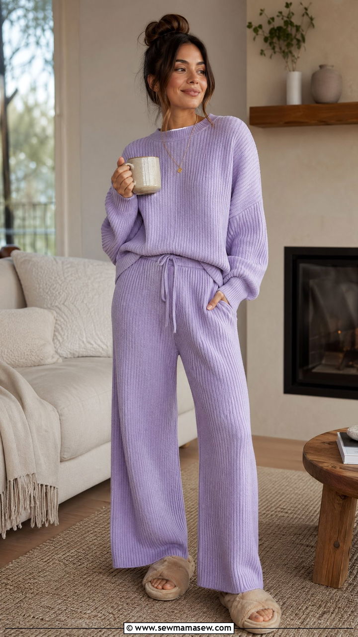 Matching Knit Lounge Set - 35 spring mother's day outfit ideas