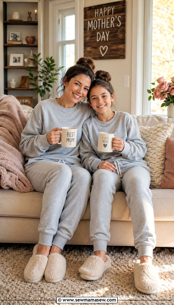 Matching Sweatshirt and Jogger Set - 35 Mother's Day matching set outfit ideas