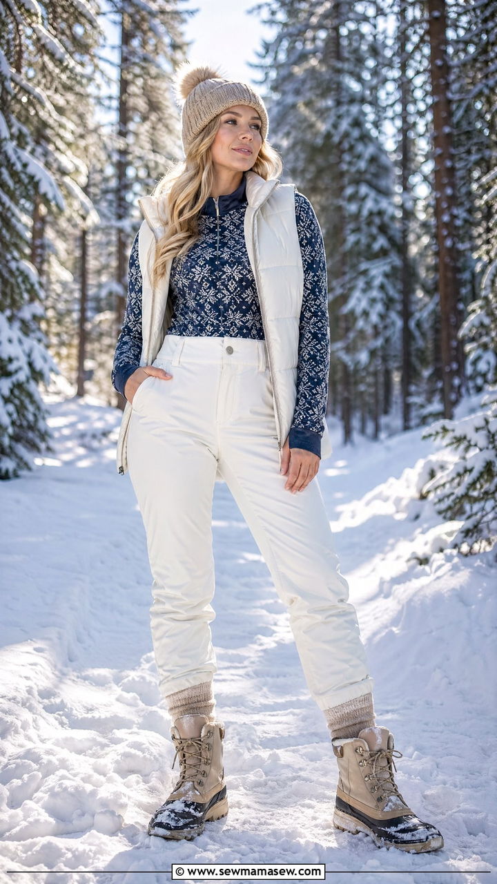 Matching Thermal Base Layer as Outerwear - 35 Ski bunny outfit ideas