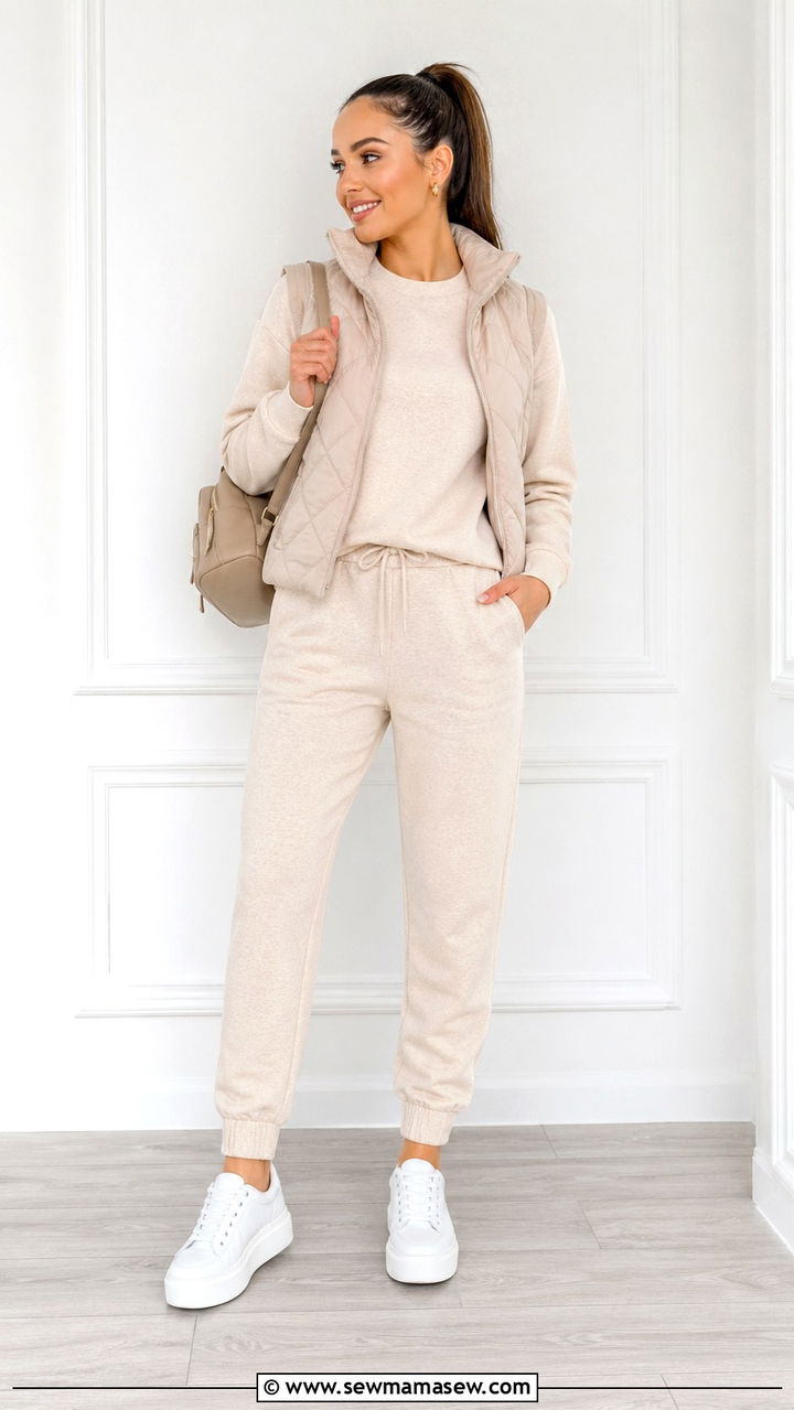 Matching athleisure set outfit - 30 Soccer game outfit ideas