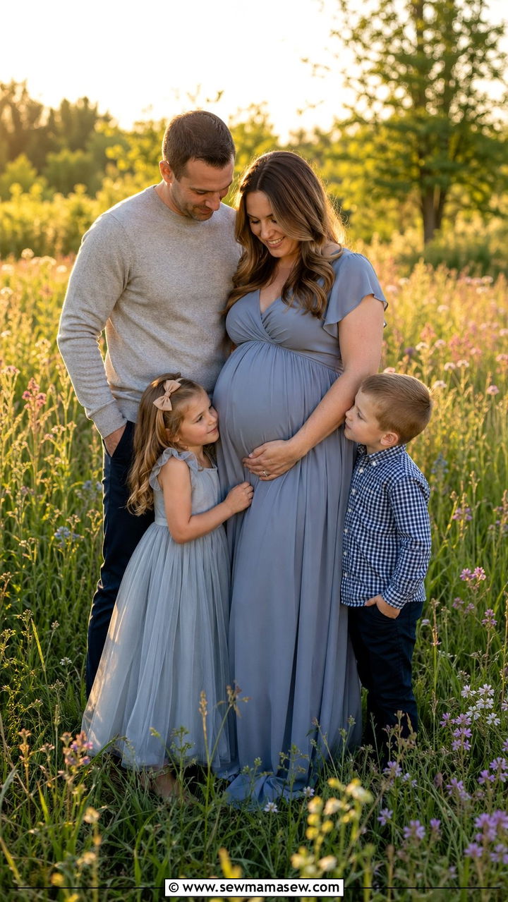 Maternity Spring Family Photo Dress - 30 What to wear for spring family photos