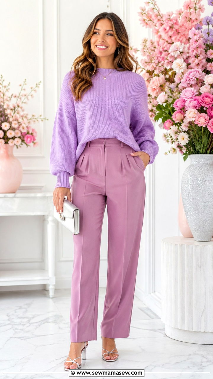 Mauve and lavender outfit - 40 All mauve outfit ideas