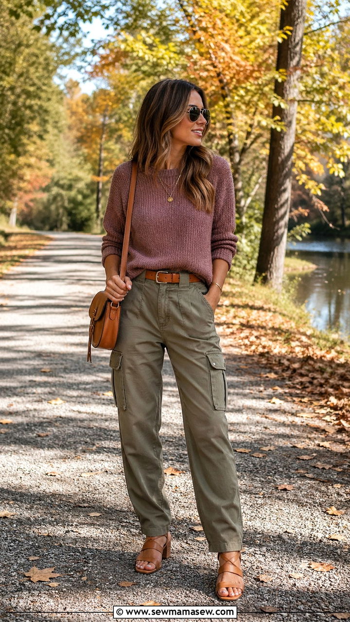 Mauve and olive outfit - 40 All mauve outfit ideas