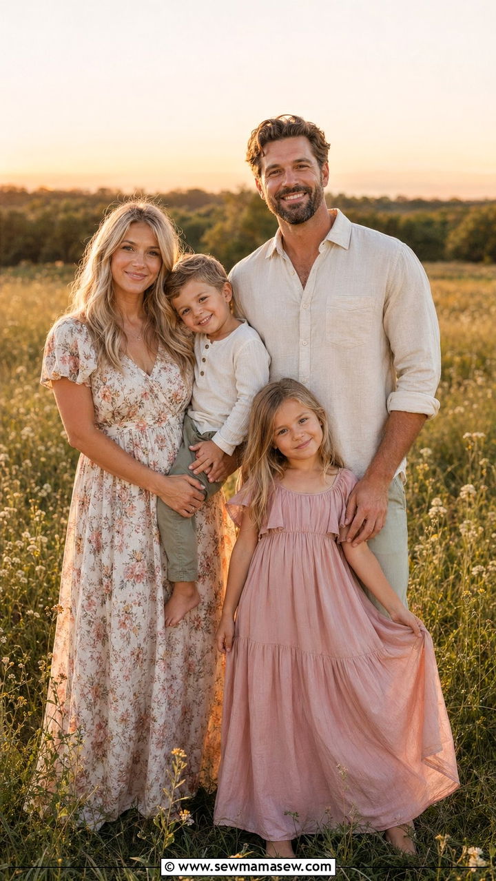 Maxi Dress Spring Family Photo Attire - 30 What to wear for spring family photos