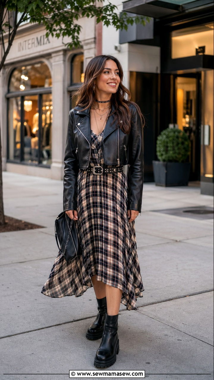 Mesh Top Under Slip Dress Spring Outfit - 30 spring grunge outfits