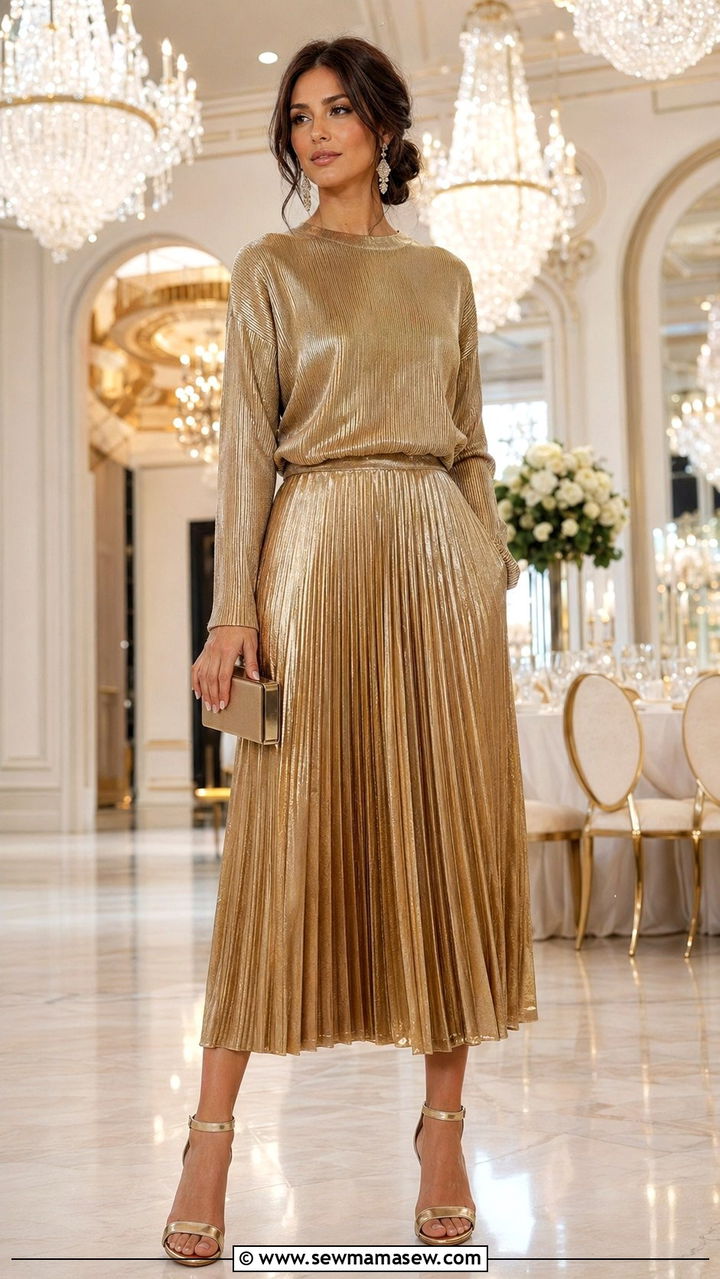 Metallic Co Ord Set Wedding Guest - 30 Wedding guest co-ord outfit ideas