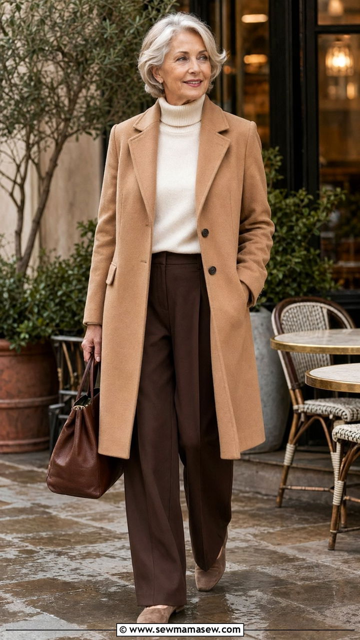 Mid Length Camel Coat Over 60 - 30 Best jackets for women over 60