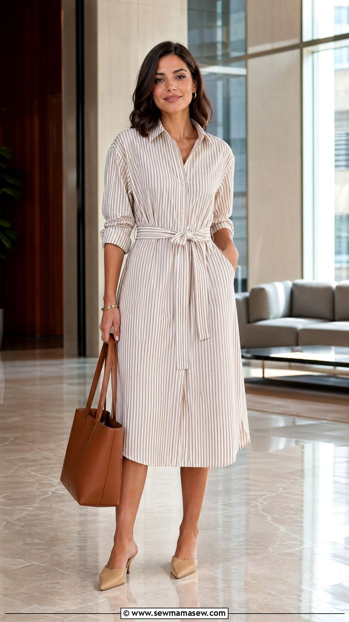 Midi Shirt Dress Summer Outfit - 35 Summer outfits with shirt dresses