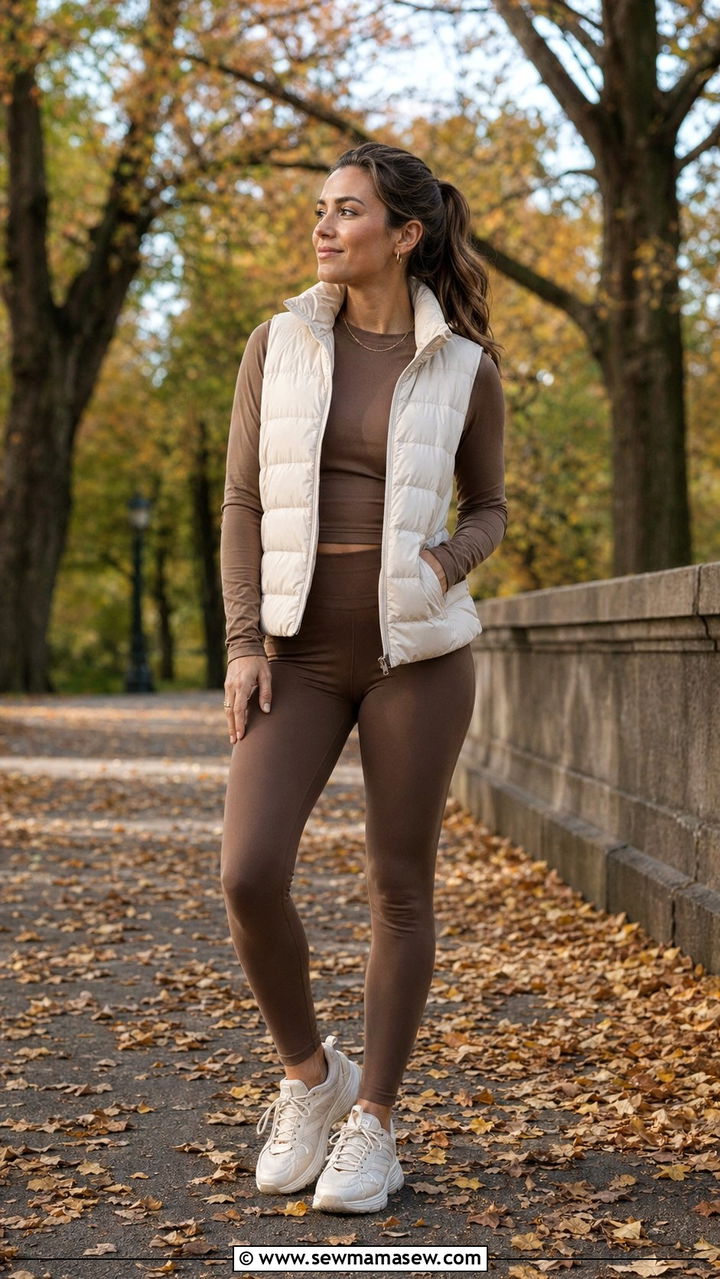 Mocha brown neutral set - 35 Running outfit ideas 2026