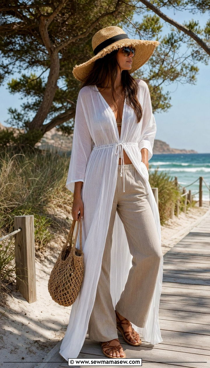Modest Beach Cover Up Outfit - 35 Modest fashion outfit ideas