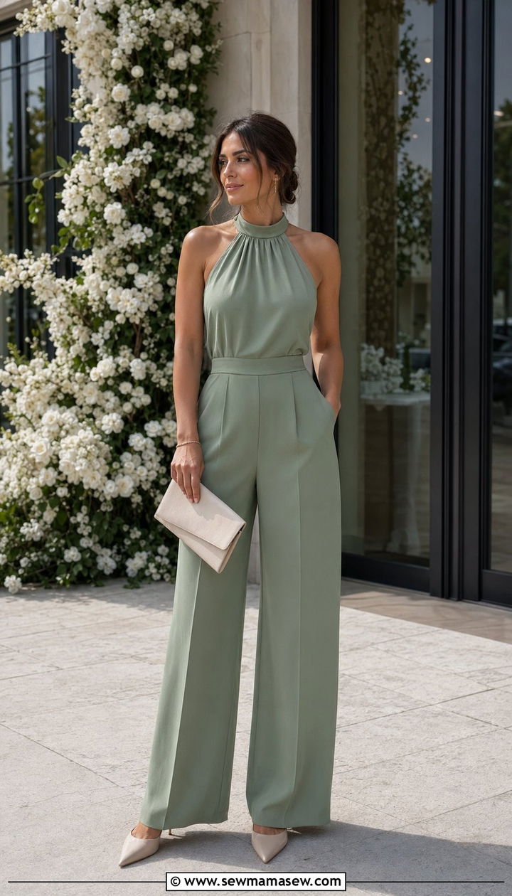 Modest Jumpsuit Wedding Guest Outfit - 35 Modest wedding guest outfits
