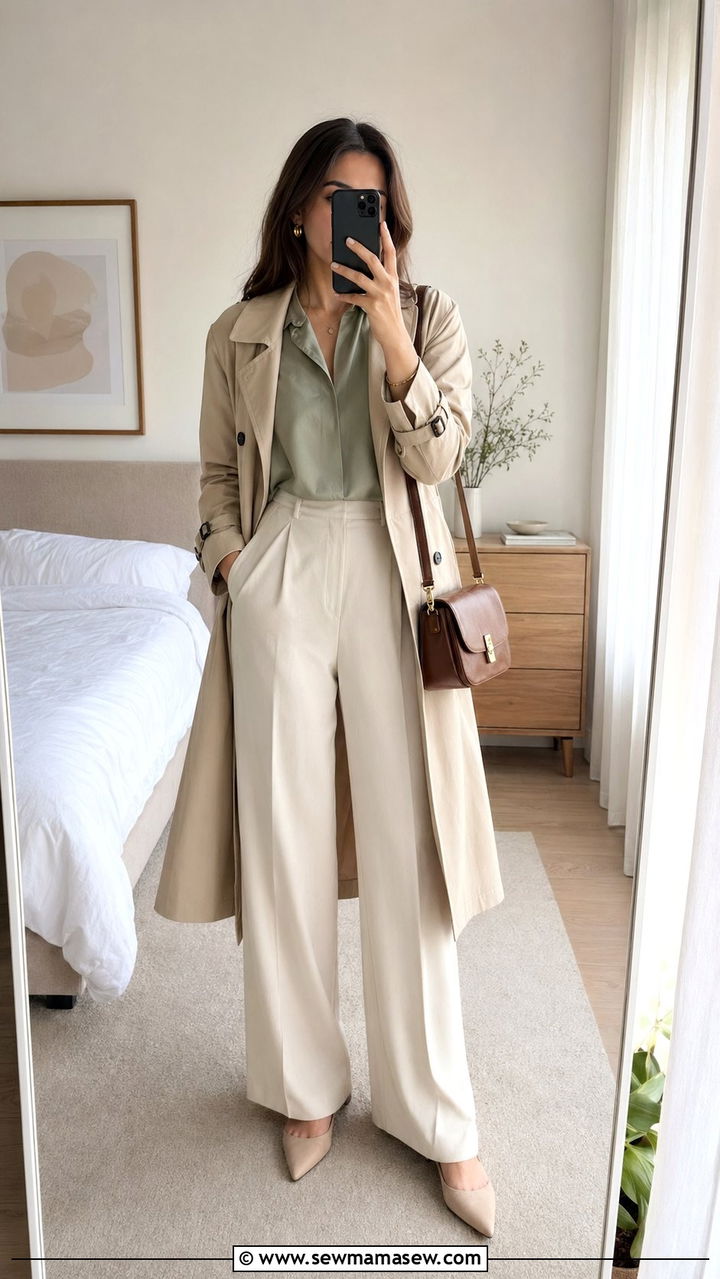 Modest Spring Outfit With Trench Coat - 35 Modest fashion outfit ideas