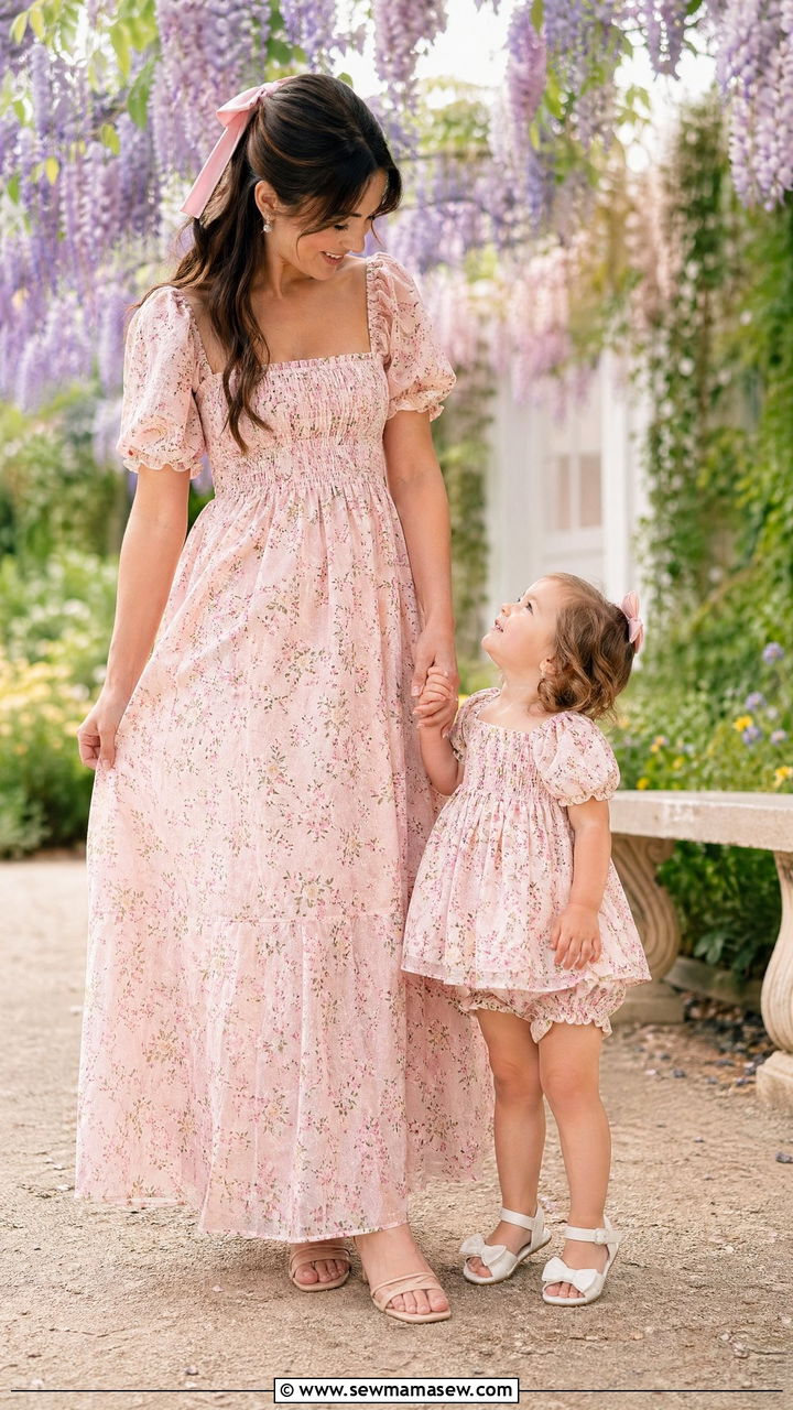 Mommy and Me Matching Spring Outfits - 35 spring family photo outfit ideas