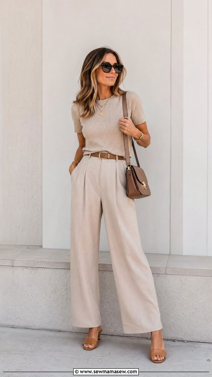 Monochrome Beige Outfit Spring - 35 Spring outfits for women