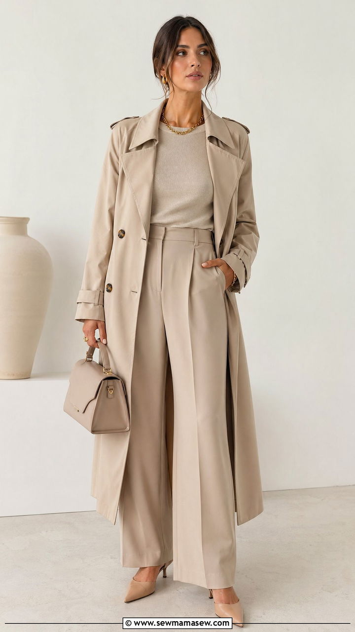 Monochrome beige outfit - 35 Spring outfits for young women