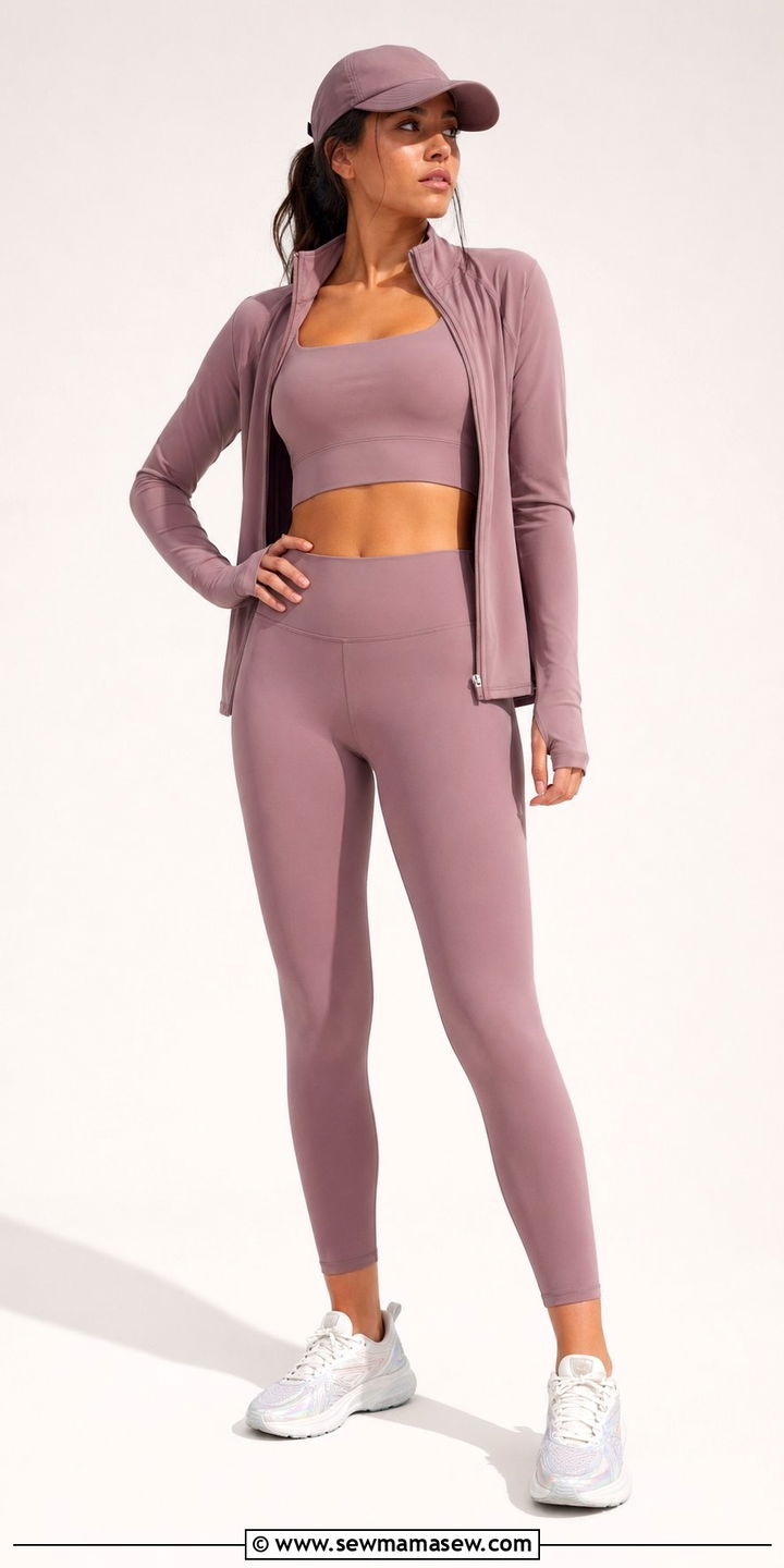 Monochrome running set outfit - 35 Running outfit ideas for women