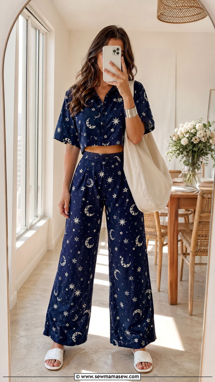 Moon and Star Matching Set Outfit - 35 celestial outfits for women
