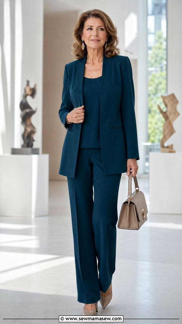 Mother of the bride three piece pant suit - 35 Mother of the bride outfit ideas