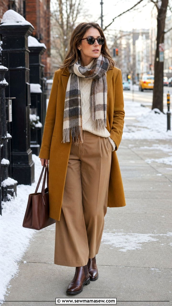 Mustard Coat And Brown Boots Outfit - 35 Mustard outfit ideas