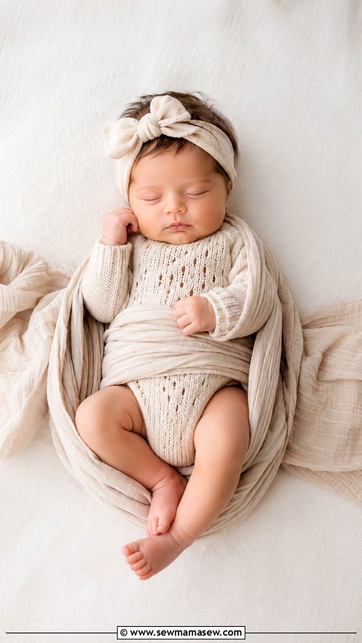 Neutral Onesie Photoshoot Outfit - 30 Baby girl outfit ideas