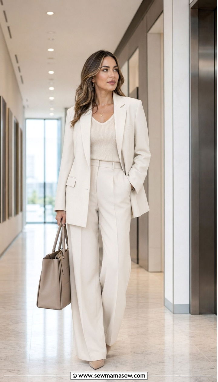 Oversized Blazer Suit Set - 35 oversized blazer outfit ideas for women
