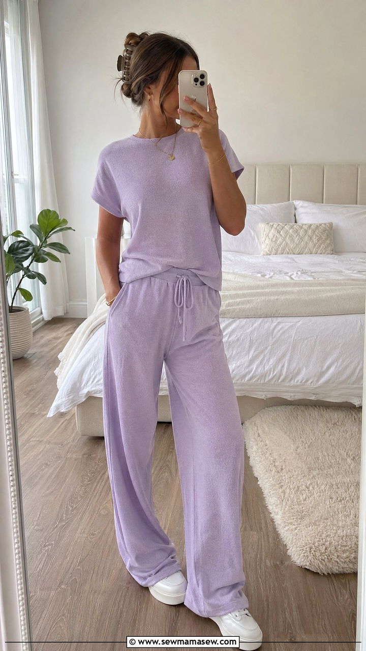 Pastel Co Ord Lounge Set - 35 Summer outfits for teens