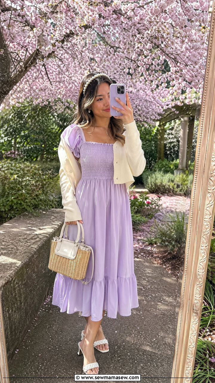 Pastel Dress Outfit for Petite Spring Wedding Guest - 35 Wedding guest outfits petite women