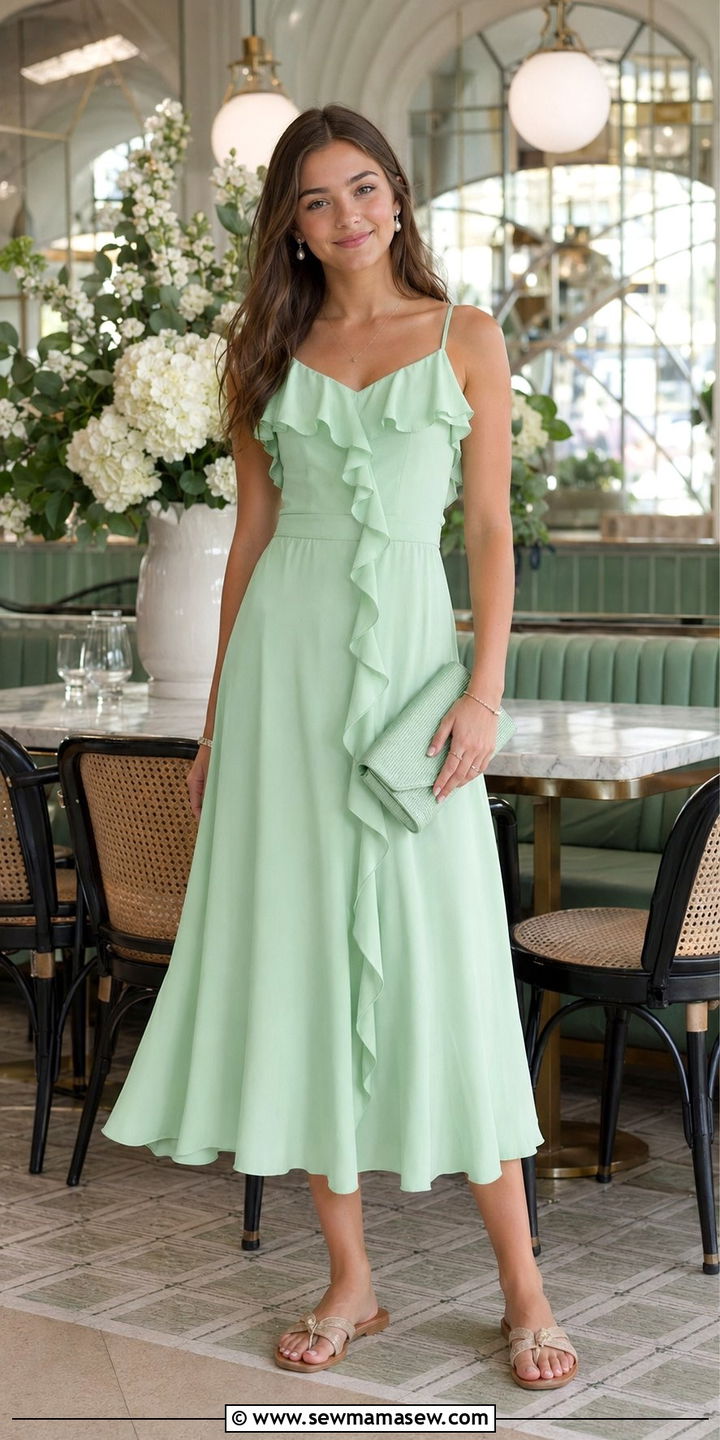 Pastel Midi Dress Sandals - 30 Birthday party outfits for teens