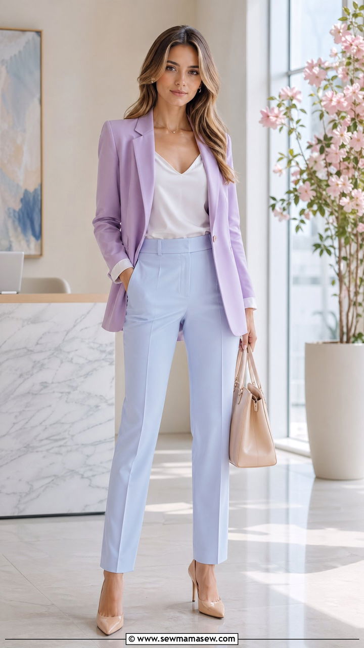 Pastel Office Outfit 2026 - 35 work outfits 2026