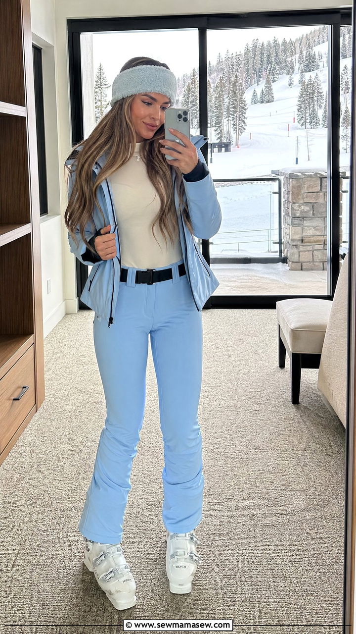 Pastel Ski Outfit Women - 35 Ski trip outfit ideas