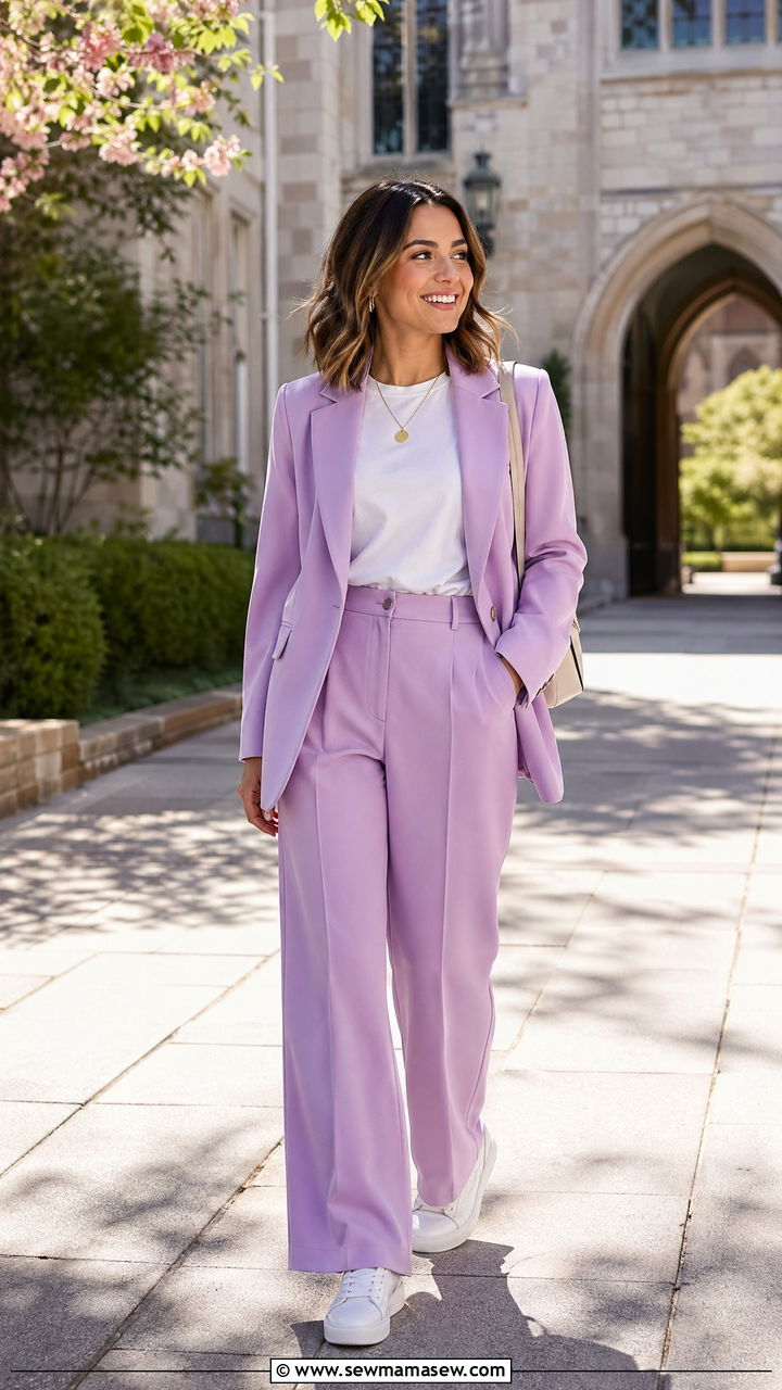 Pastel suit outfit for teachers spring - 35 spring outfits for teachers