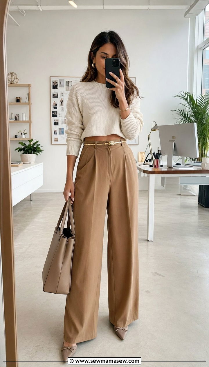 Pattern Mixed Shirt and Skirt Combination - 30 Work outfits for creative agency