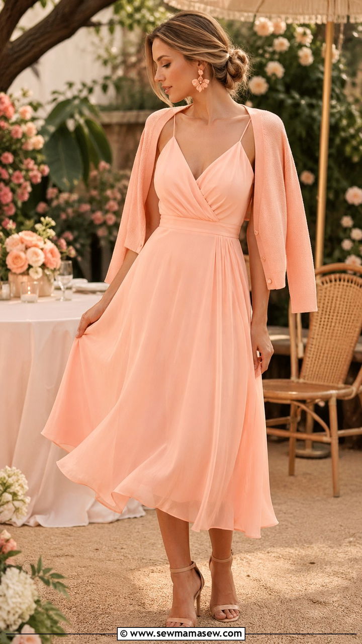 Peach Monochrome Spring Outfit - 30 spring monochrome outfit ideas