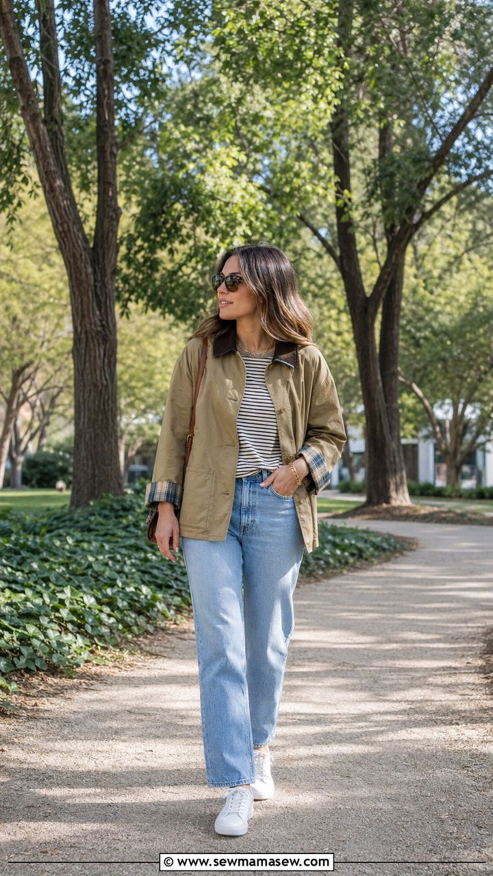 Petite Barn Jacket And Straight Leg Denim Outfit 2026 - 35 Petite outfit ideas 2026