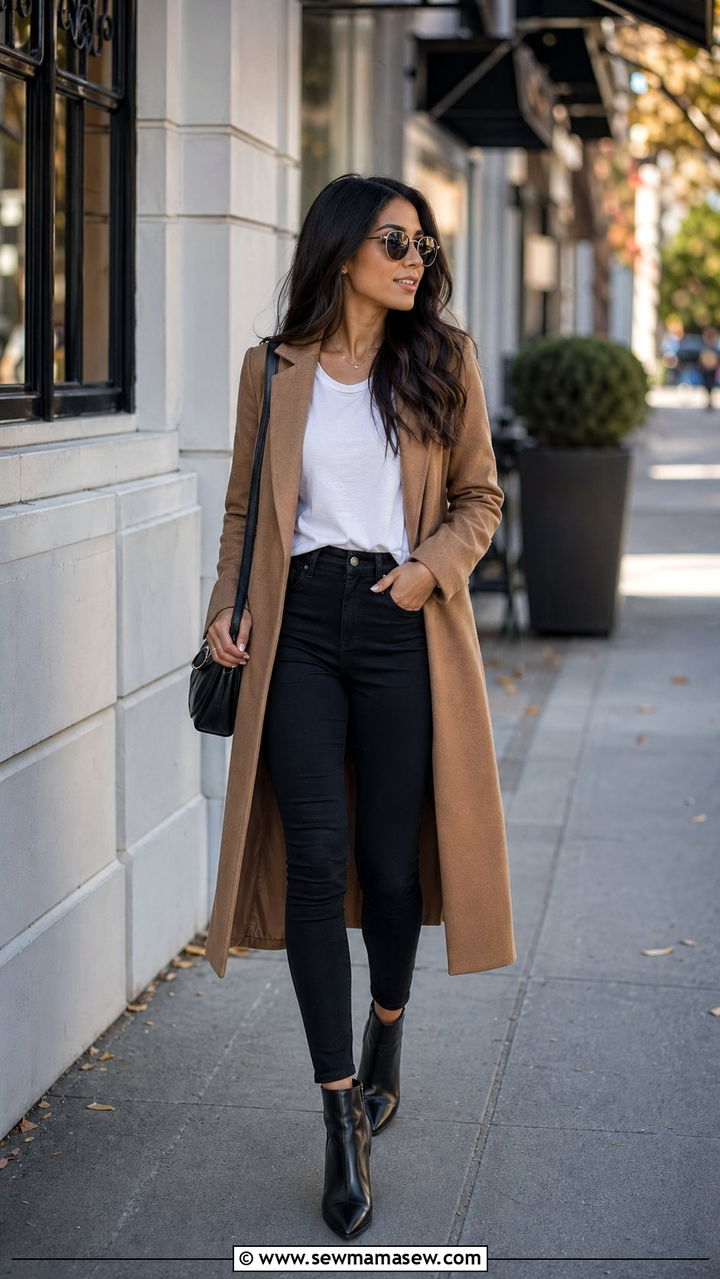 Petite Long Coat Over Basics Outfit 2026 - 35 Petite outfit ideas 2026