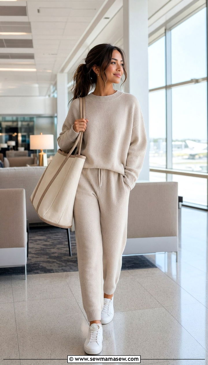 Petite Matching Knit Lounge Set Outfit 2026 - 35 Petite outfit ideas 2026